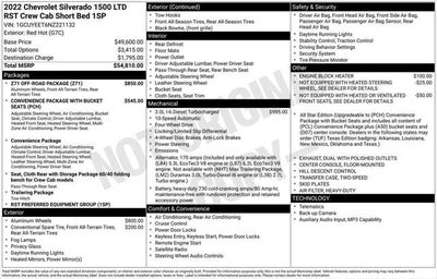 2022 Chevrolet Silverado 1500 LTD 4WD Crew Cab Short Bed RST