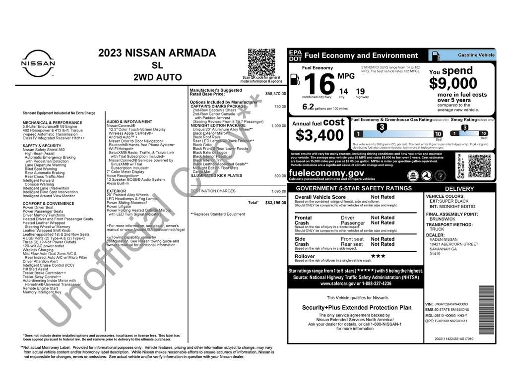 2023 Nissan Armada SL