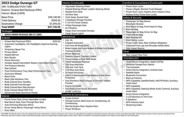 2023 Dodge Durango GT AWD