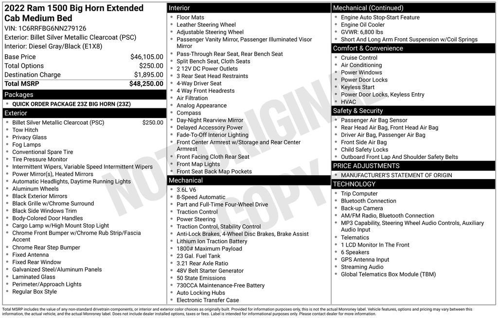 2022 RAM Ram 1500 Pickup Big Horn/Lone Star - Photo 29