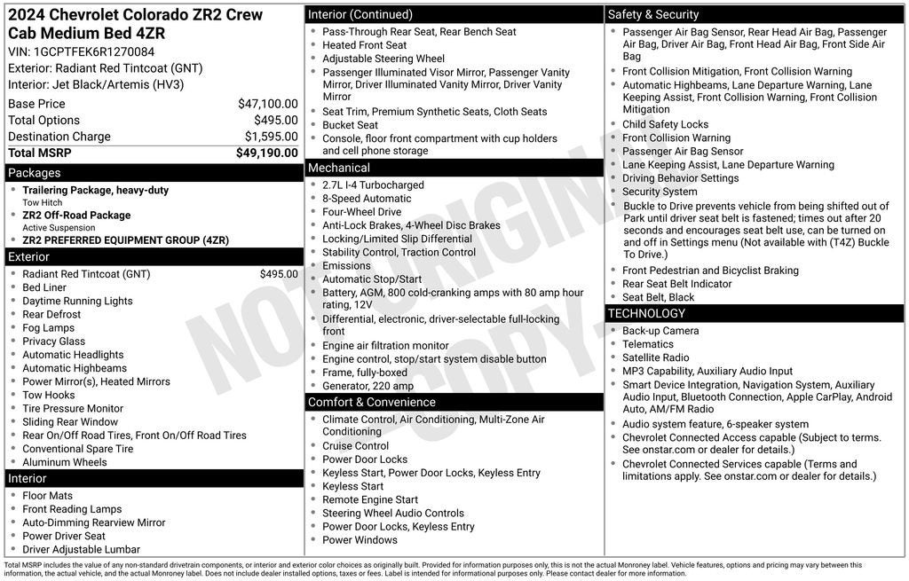 2024 Chevrolet Colorado ZR2