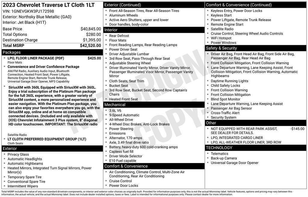 2023 Chevrolet Traverse 1LT - Photo 37