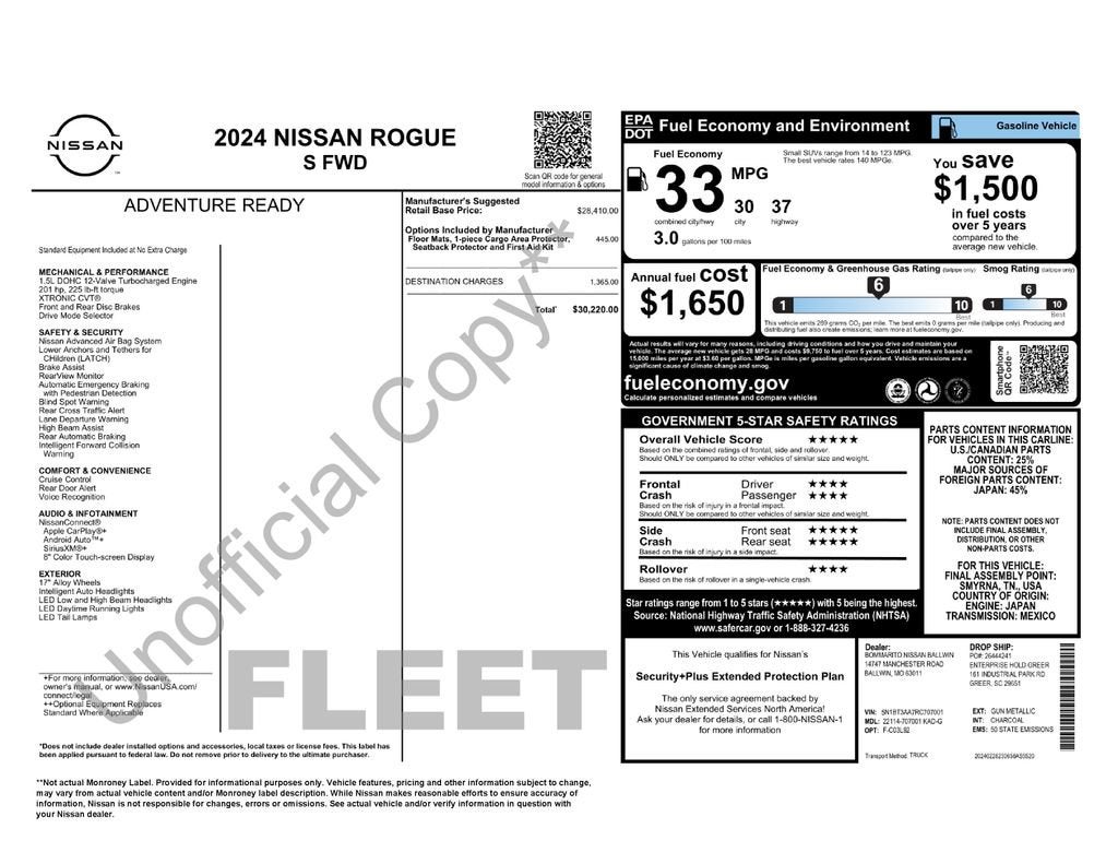 2024 Nissan Rogue S - Photo 35