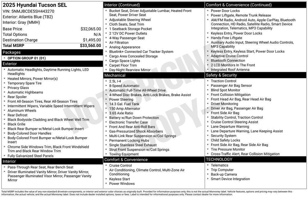 2025 Hyundai Tucson SEL - Photo 35
