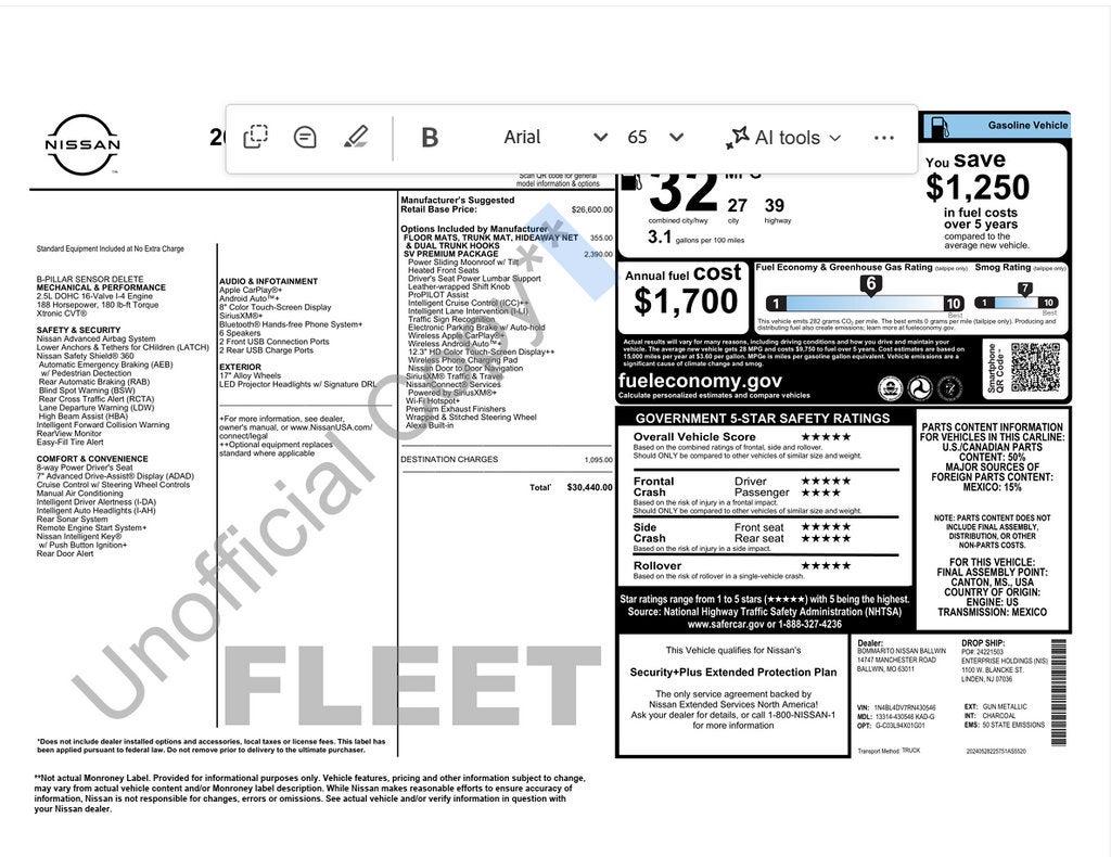 2024 Nissan Altima Base