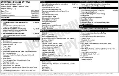 2021 Dodge Durango SXT Plus