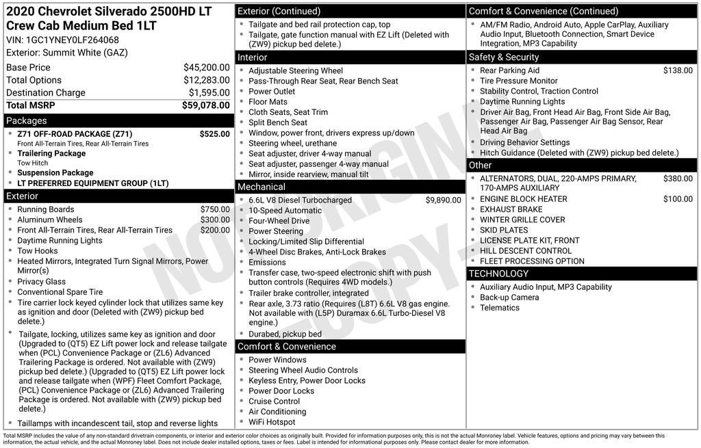 2020 Chevrolet Silverado 2500 HD LT
