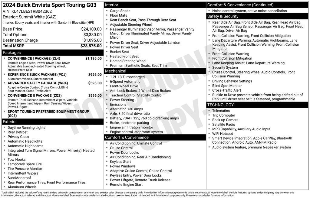 2024 Buick Envista Sport Touring