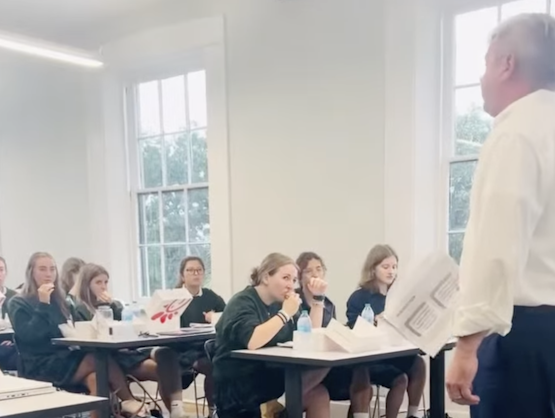 Students learning about electric vehicles at Frances Meeks Elementary