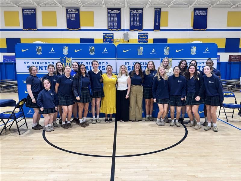 Women Who Lead panel at St. Vincent's Academy